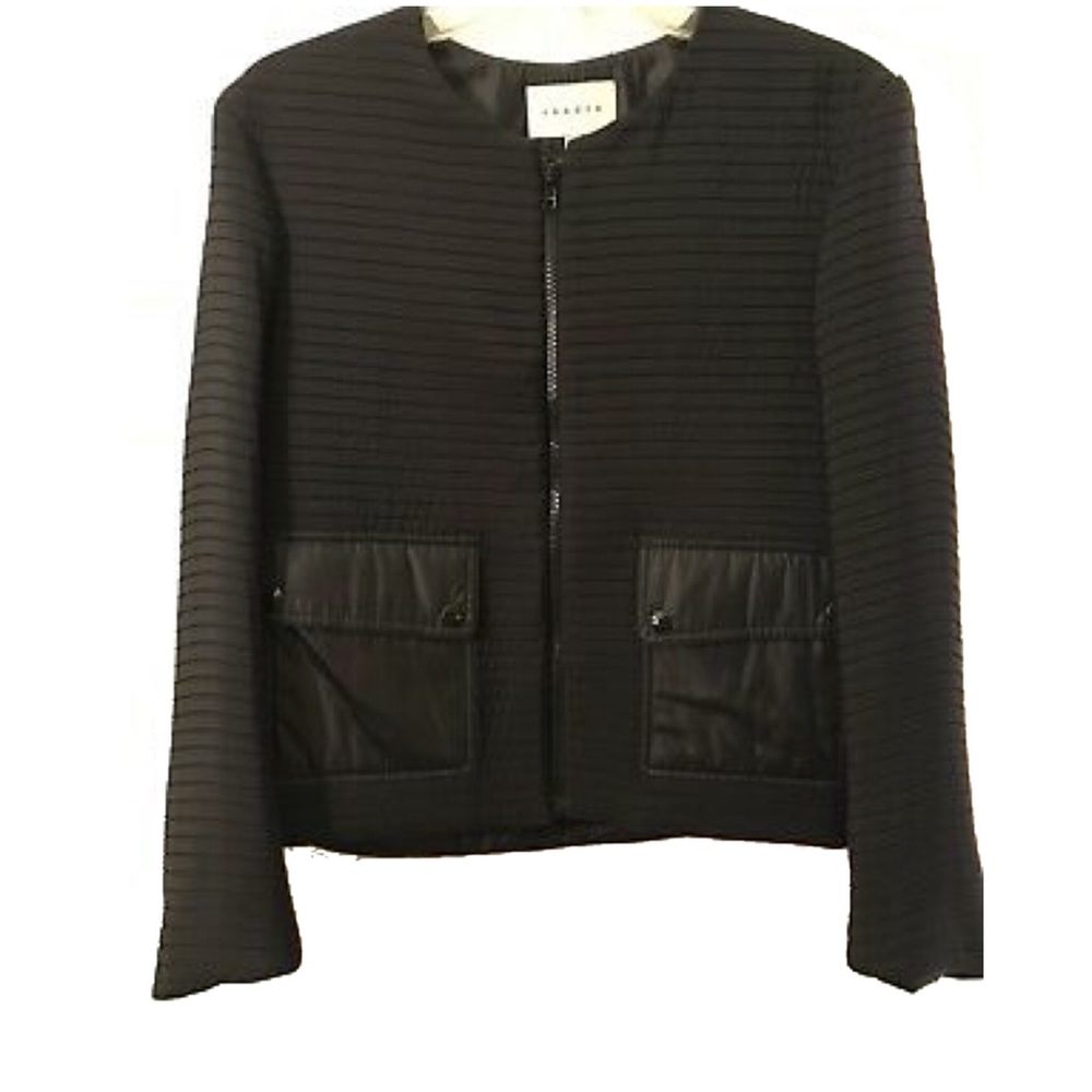 Beautiful Sandro quilted black jacket.